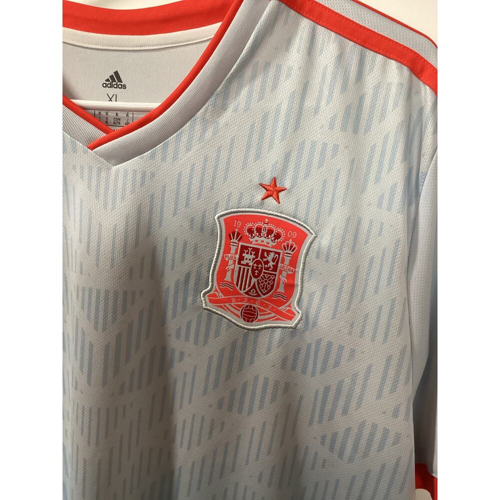 Adidas Men's Blue‎ Spain 2018 World Cup Jersey XL Climalite Soccer Shirt - Picture 6 of 10